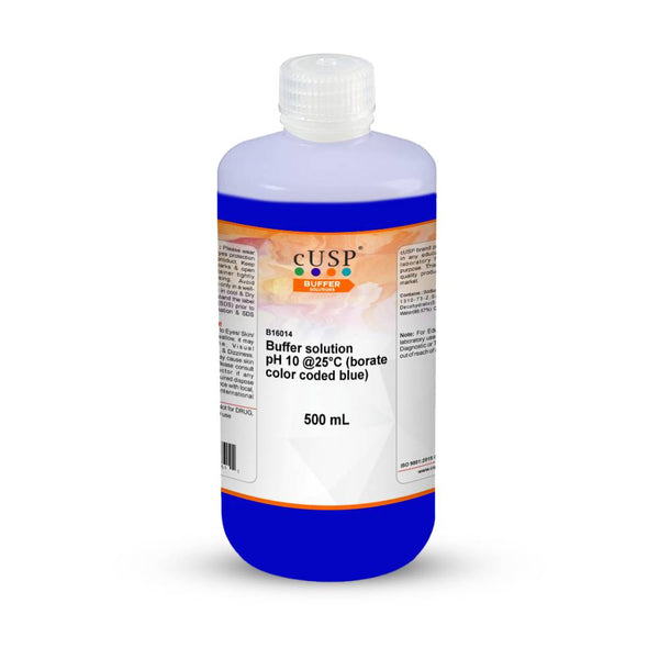 Buffer Solution pH 10.0 @ 25,°C Borate Color Coded Blue