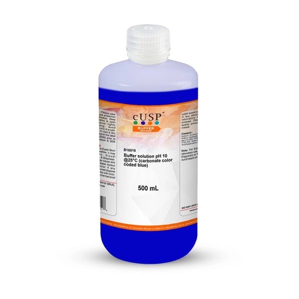Buffer Solution pH 10.0 @ 25,°C Carbonate Color Coded Blue