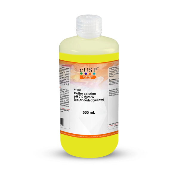 Buffer Solution pH 7.0 @ 25,°C Color Coded Yellow