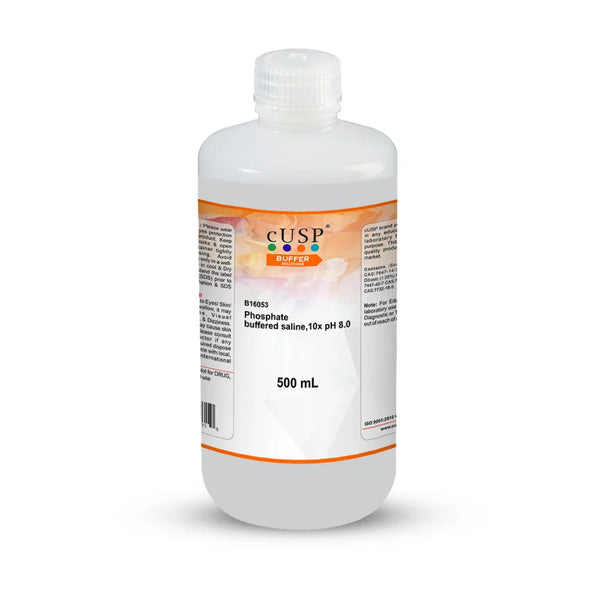 Phosphate Buffered Saline, 10X, pH 8.0 8% (w/v) NaCl / 0.2% (w/v) KCl