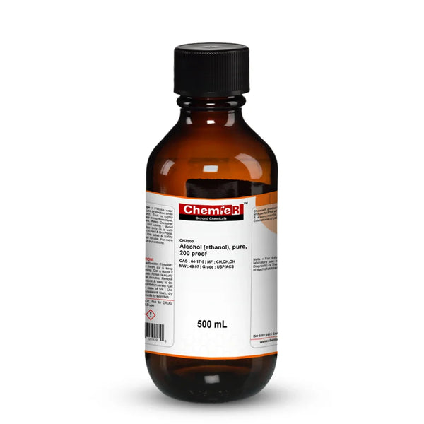 Alcohol (Ethanol), Pure, 200 Proof, USP/ACS Grade, 5 gallons
