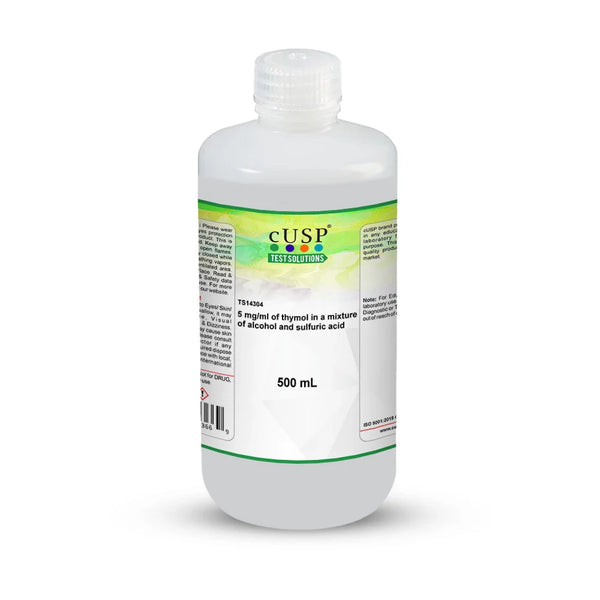 5 mg/ml of thymol in a mixture of alcohol and sulfuric acid