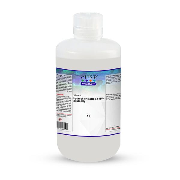 Hydrochloric Acid 0.5165N (0.5165M)