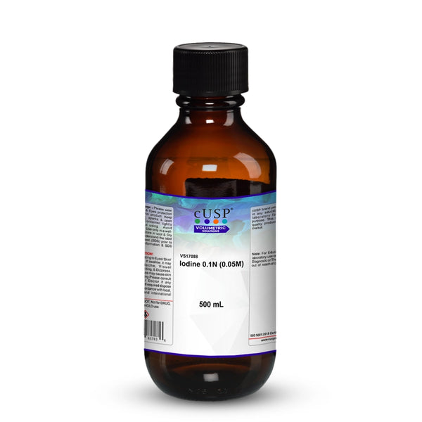 Iodine 0.100N (0.050M)